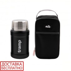 Термос пищевой Tramp UTRC-132-black 0,8 л с чехлом