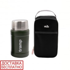 Термос пищевой Tramp UTRC-132-oliive 0,8 л с чехлом