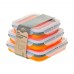 Набор силиконовых контейнеров Tramp 400/700/1000ml orange
